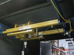 Ceiling Mounted System with Nested Trolley