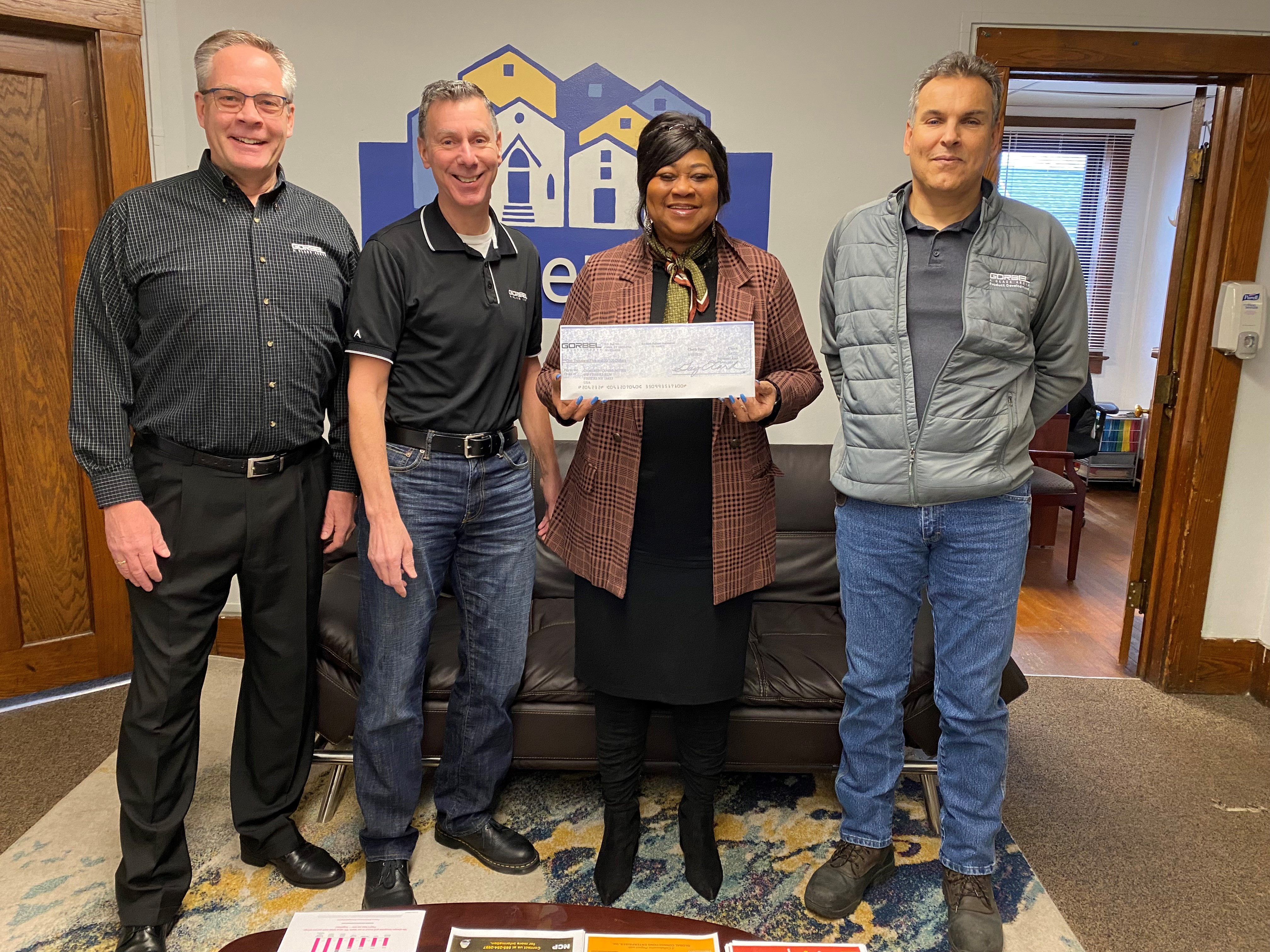 Holiday Donation Check to Cameron 2024