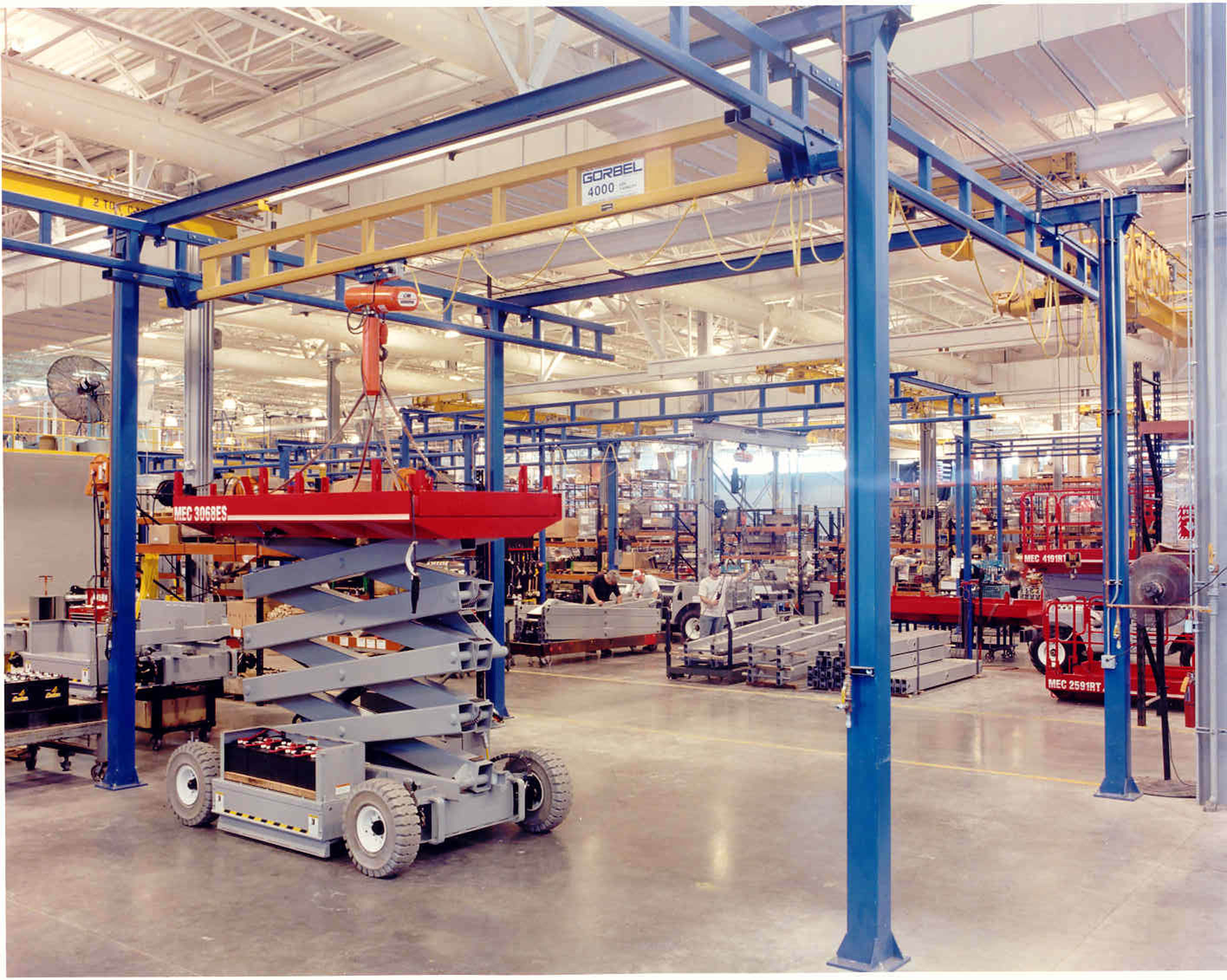 Bridge Cranes Free Standing Work Station Bridge Crane Gorbel