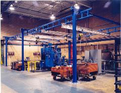 Work Station Crane with 1000 and 2000 lb Aluminum Bridges